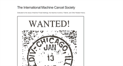 Desktop Screenshot of machinecancel.org